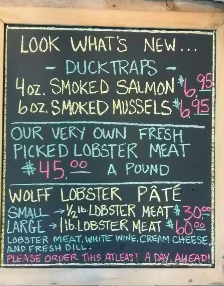 Wolff Lobster - Kennebunkport, ME menu_pic