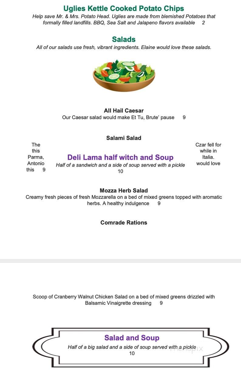 Czar's Brewery - Exeter, NH menu_pic