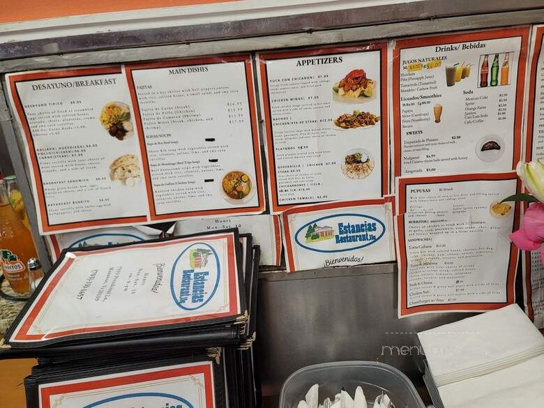 Estancias Restaurant - Manassas, VA menu_pic