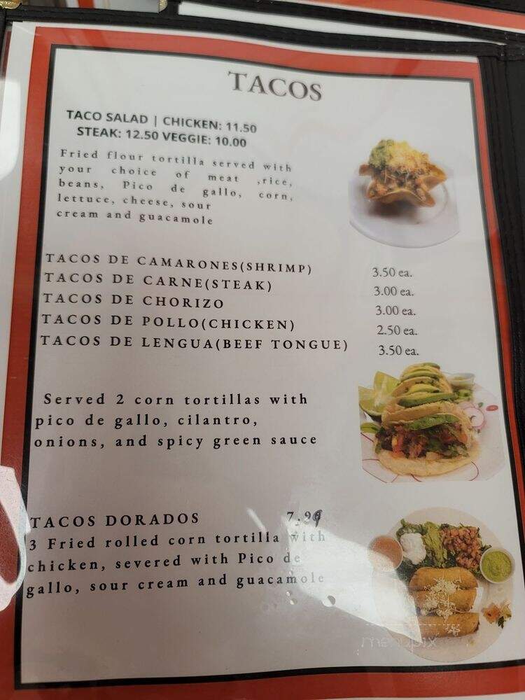 Estancias Restaurant - Manassas, VA menu_pic