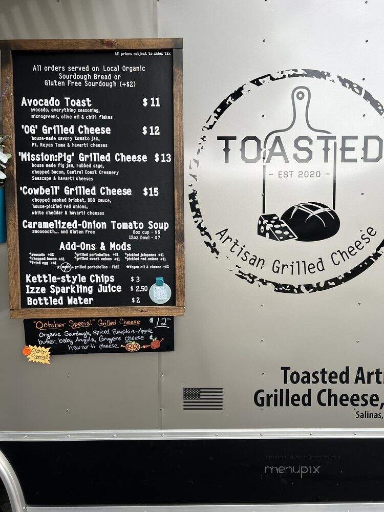 Toasted Artisan Grilled Cheese - Salinas, CA menu_pic