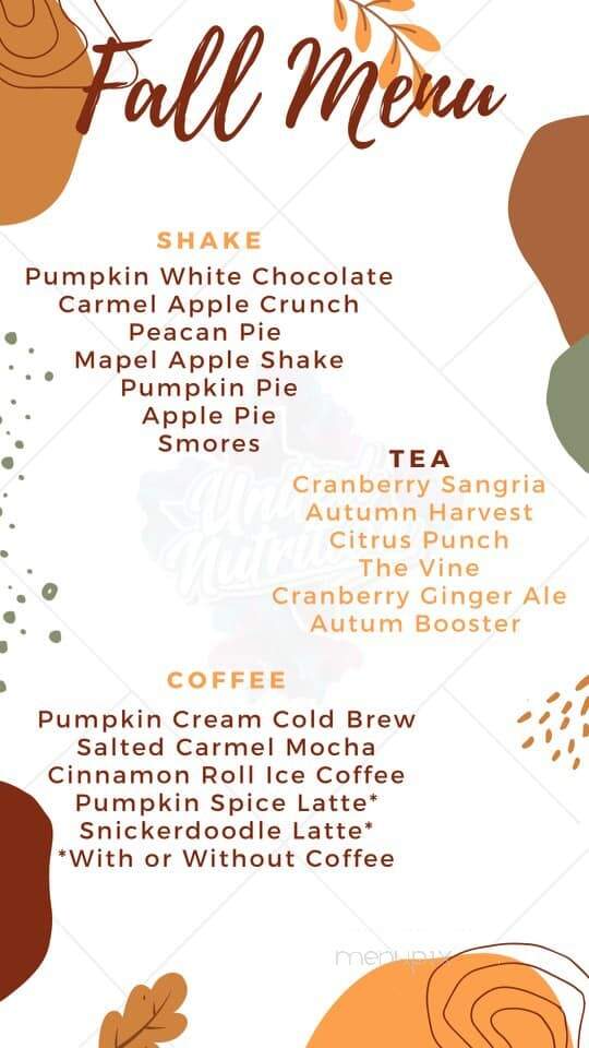 United Nutrition - Carrollton, TX menu_pic