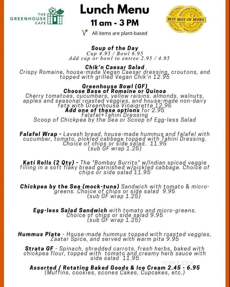 The Greenhouse Cafe - Wyomissing, PA