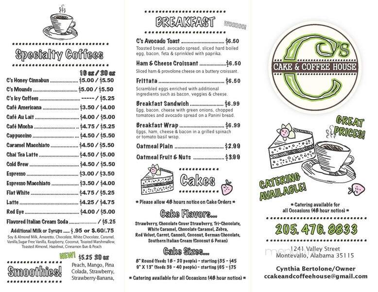 C's Cakes & Coffee House - Montevallo, AL