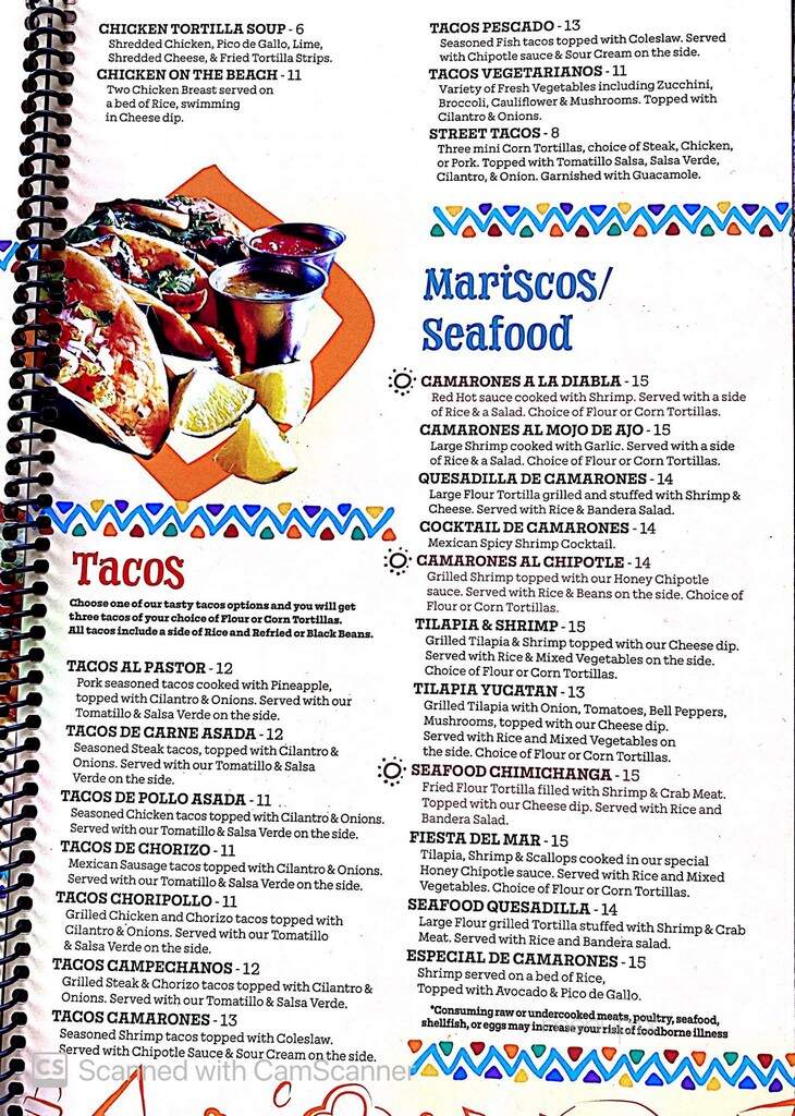 El Tesoro Mexican Bar and Grille - Indiana, PA menu_pic