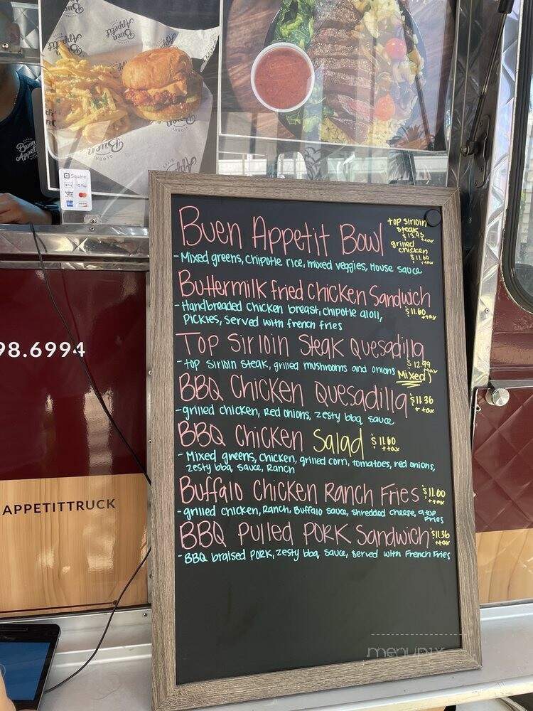 Buen Appetit - Irvine, CA menu_pic
