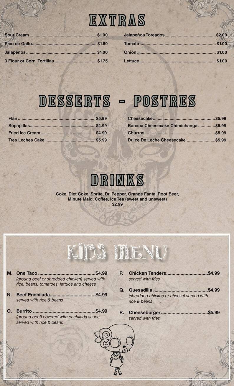 Pedros Tacos and Tequila Bar - Opelousas, LA menu_pic
