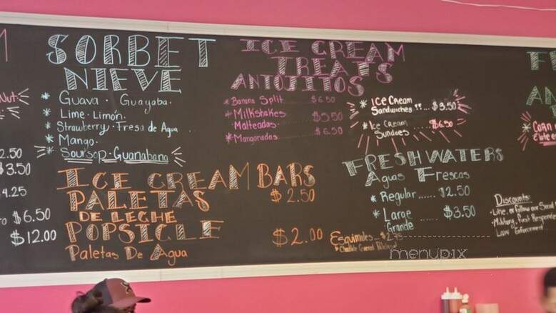 Vanessa's Ice Cream - Merced, CA menu_pic