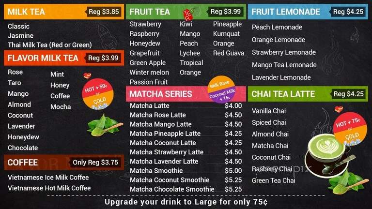 Mint Tea - Eagan, MN menu_pic