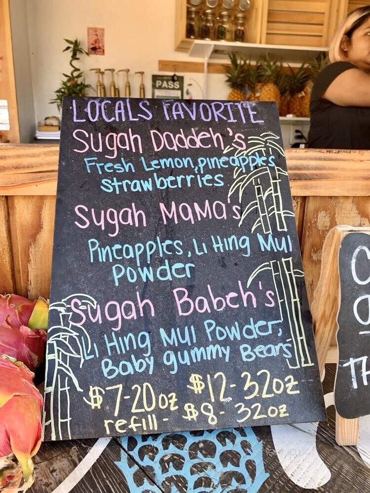 Sugah Daddeh's Kane Juice - Kahuku, HI menu_pic