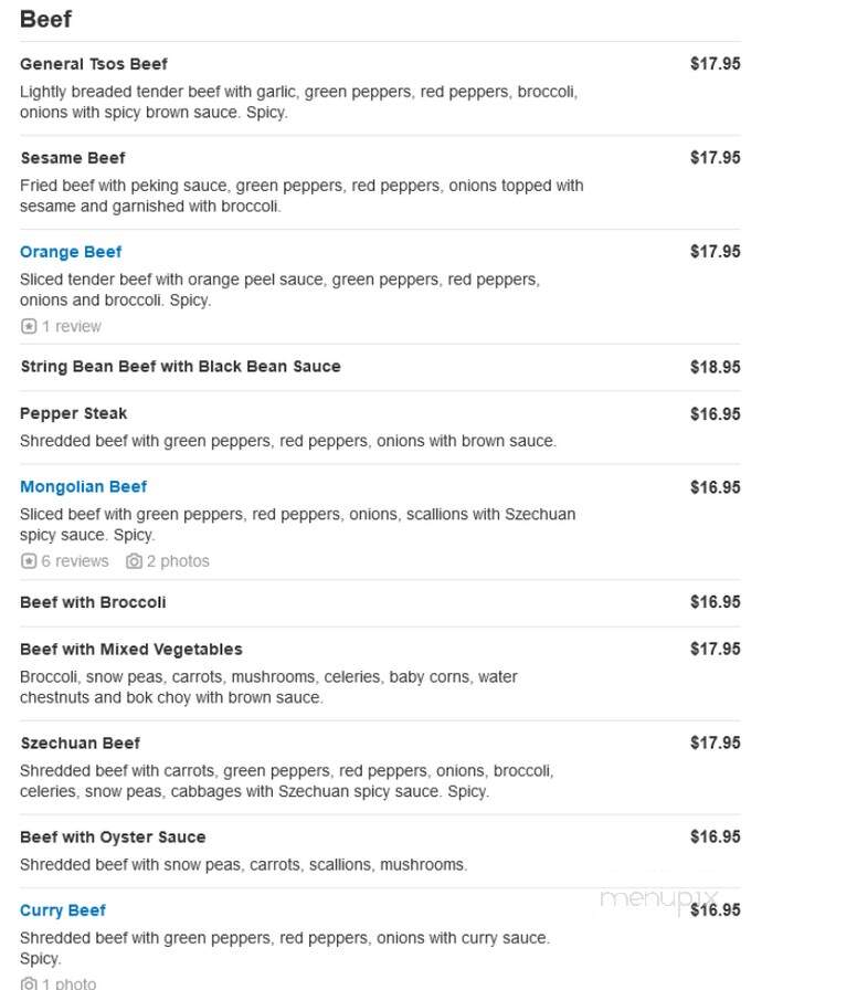 Wu's Kitchen & Wines - Coral Gables, FL menu_pic