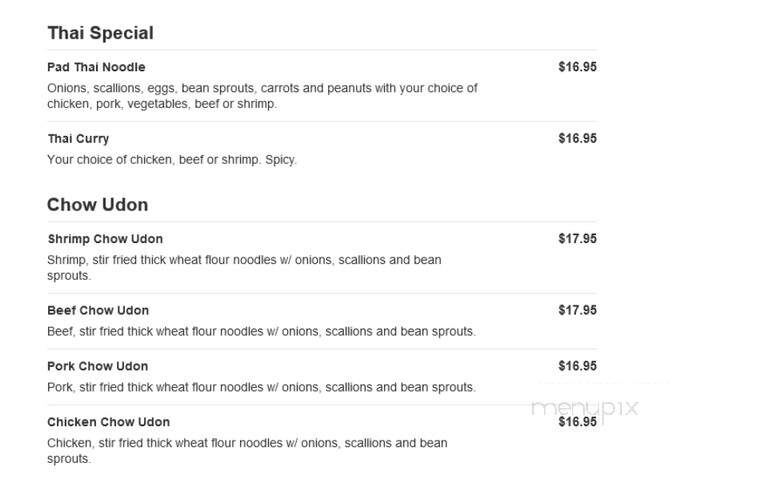 Wu's Kitchen & Wines - Coral Gables, FL menu_pic