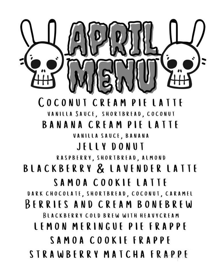 Ghouls and Grinds - Hanover, PA menu_pic
