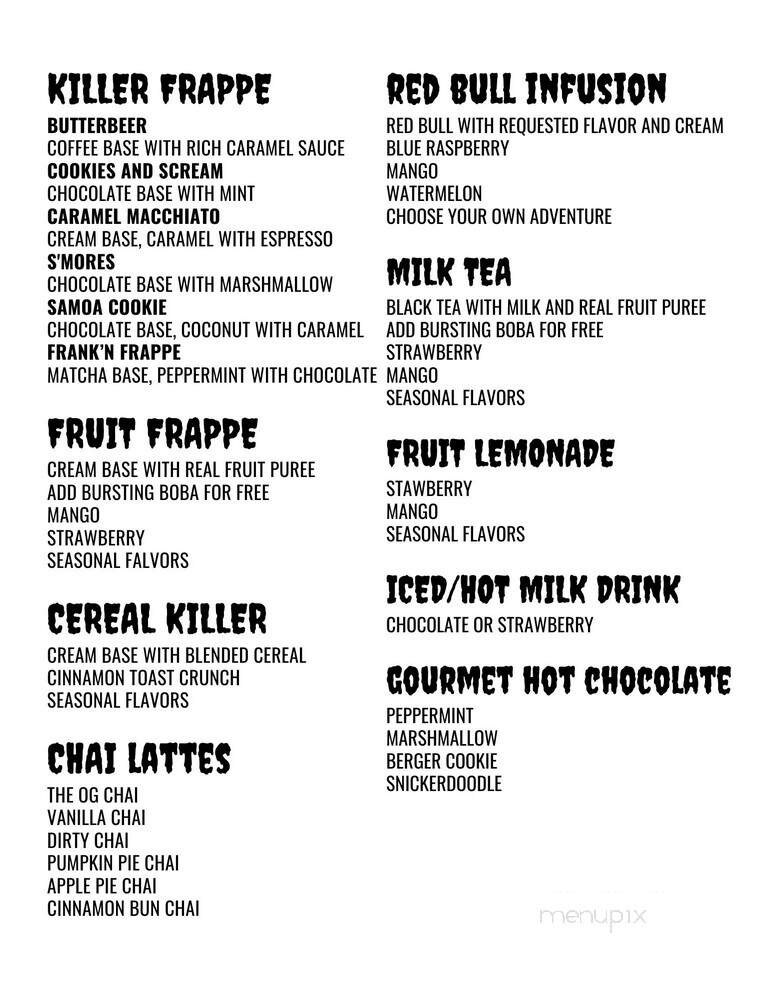 Ghouls and Grinds - Hanover, PA menu_pic