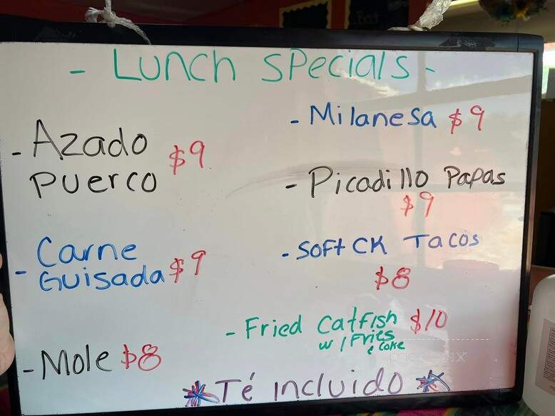 El Rinconcito Mexicano - San Benito, TX menu_pic