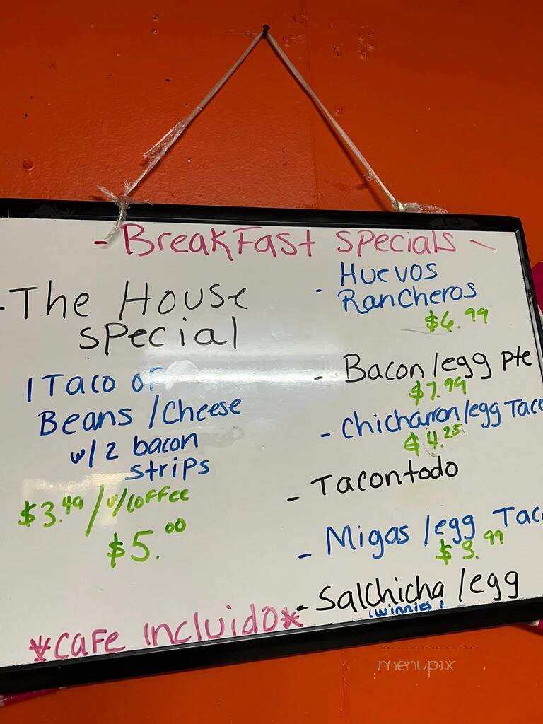 El Rinconcito Mexicano - San Benito, TX menu_pic