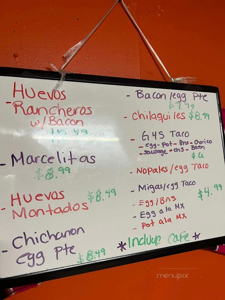 El Rinconcito Mexicano - San Benito, TX menu_pic