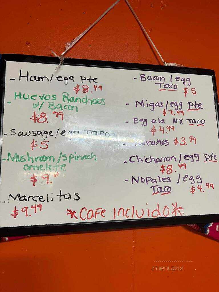 El Rinconcito Mexicano - San Benito, TX menu_pic