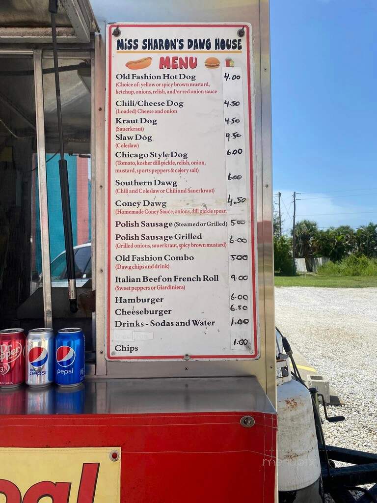 Miss Sharon's Dawg House - Englewood, FL menu_pic