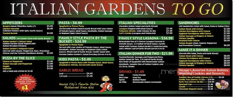 Italian Gardens Pizzeria - Kansas City, MO