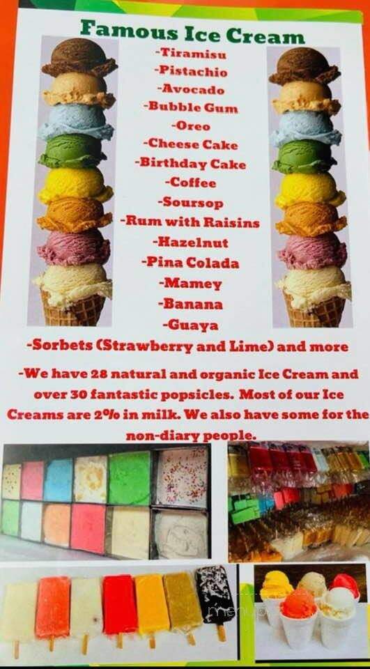 Ice Cream Paleteria Calderon - Port St. Lucie, FL menu_pic