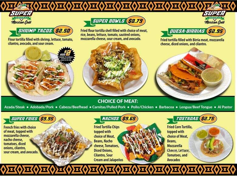 Super Taquerias - Stuart, FL menu_pic