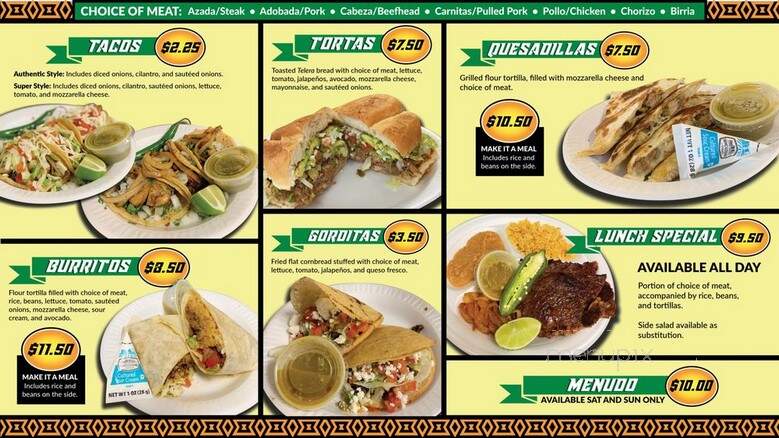 Super Taquerias - Stuart, FL menu_pic