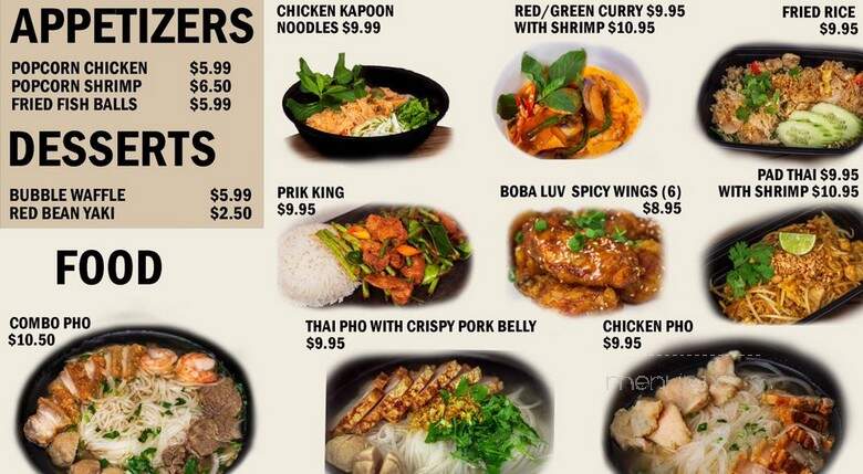 Boba Luv - Orem, UT menu_pic