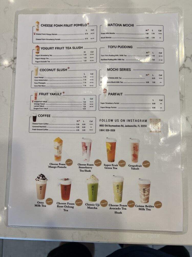 Moge Tee - Jacksonville, FL menu_pic