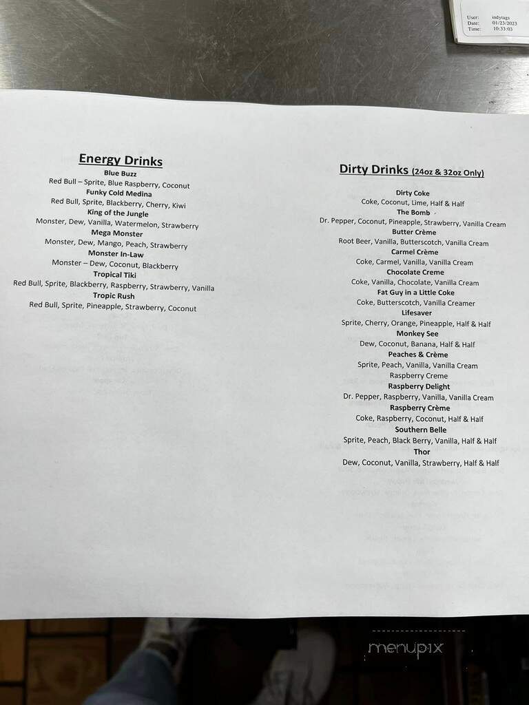 LJ's Quik Thru - New Castle, IN menu_pic