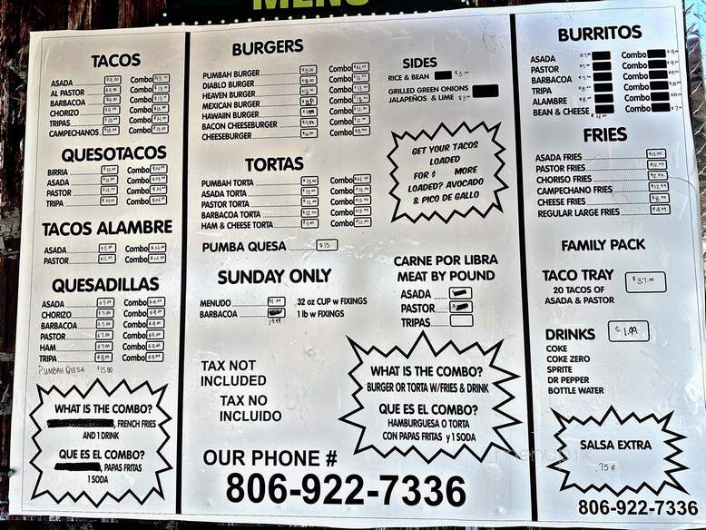 Pumbah's Burgers & Tacos - Dumas, TX