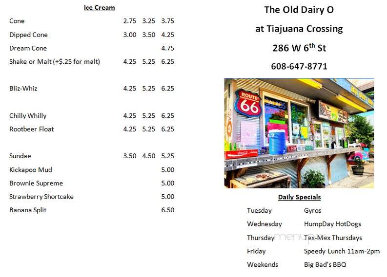 The Old Dairy-O at Tiajuana Crossing - Richland Center, WI