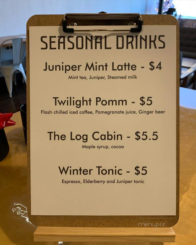 Bearded Lady Coffee Roasters - Joplin, MO menu_pic