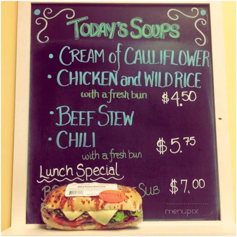 Craig's Bakery - Kamloops, BC menu_pic