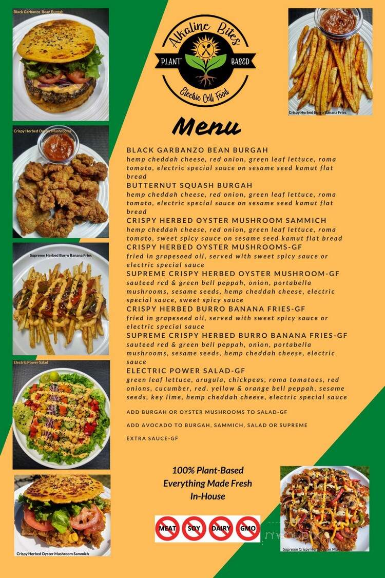 Alkaline Bites - Sanford, NC menu_pic