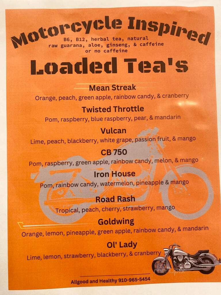 Allgood & Healthy - Angier, NC menu_pic