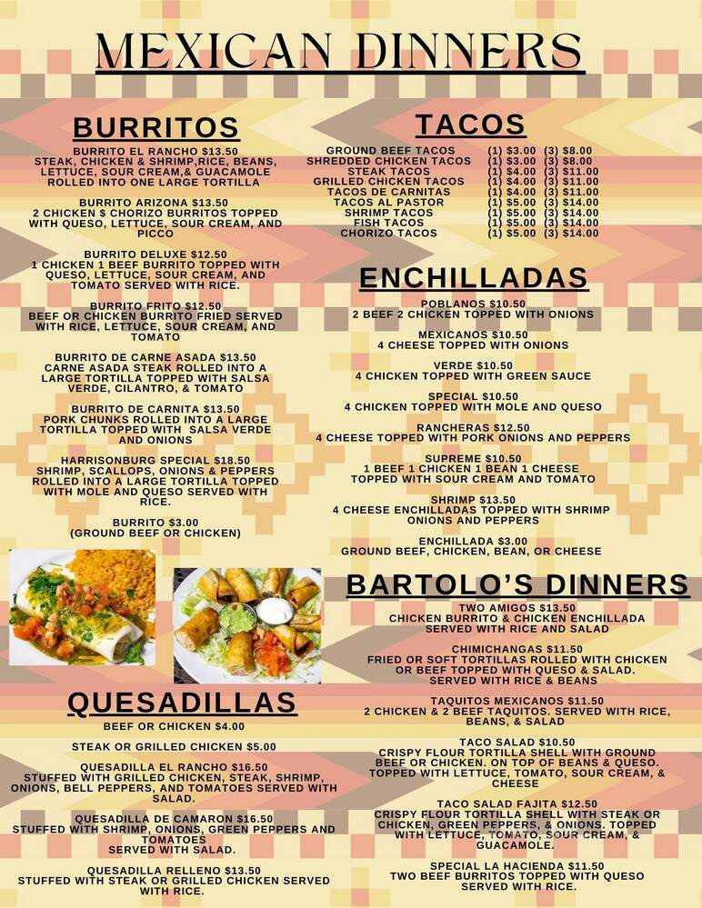 Bartolo's Mexican Bar & Grill - Mount Jackson, VA