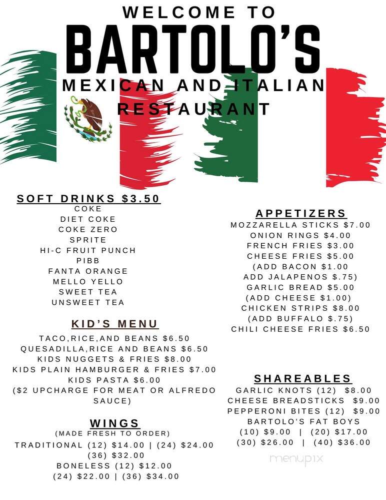 Bartolo's Mexican Bar & Grill - Mount Jackson, VA