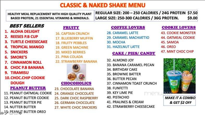 Millcreek Nutrition - Millcreek, UT menu_pic