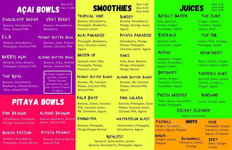 The Real Juicery - Santa Clarita, CA menu_pic