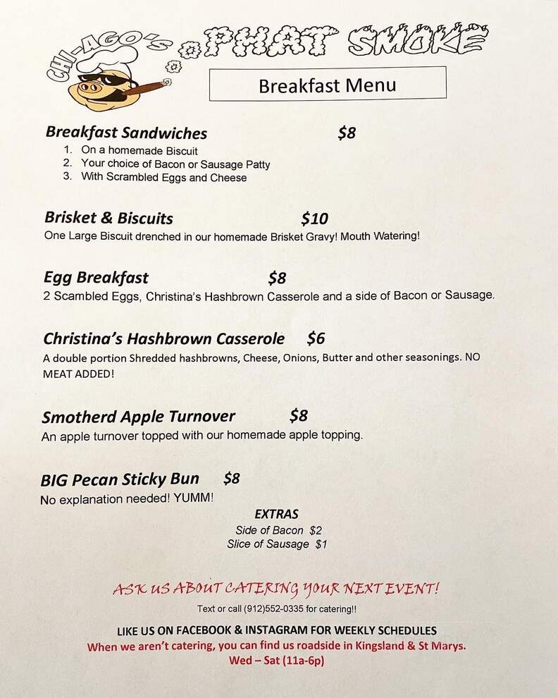 Blue Bridge Coffehouse - Kingsland, GA menu_pic