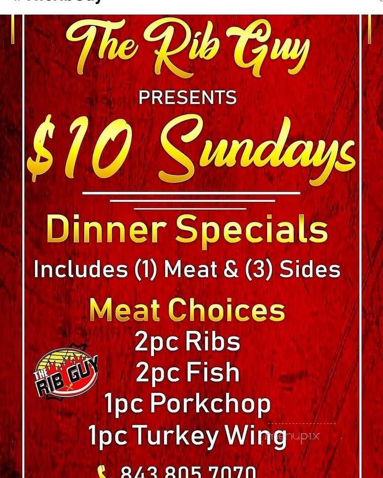 The Rib Guy - Charleston, SC menu_pic