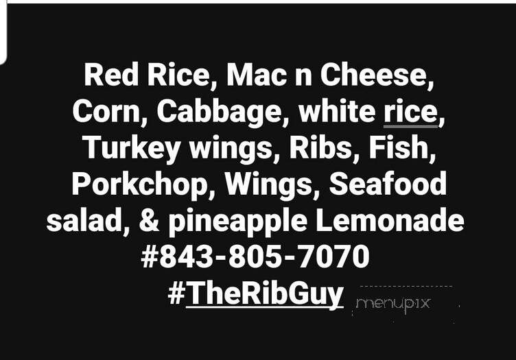 The Rib Guy - Charleston, SC menu_pic