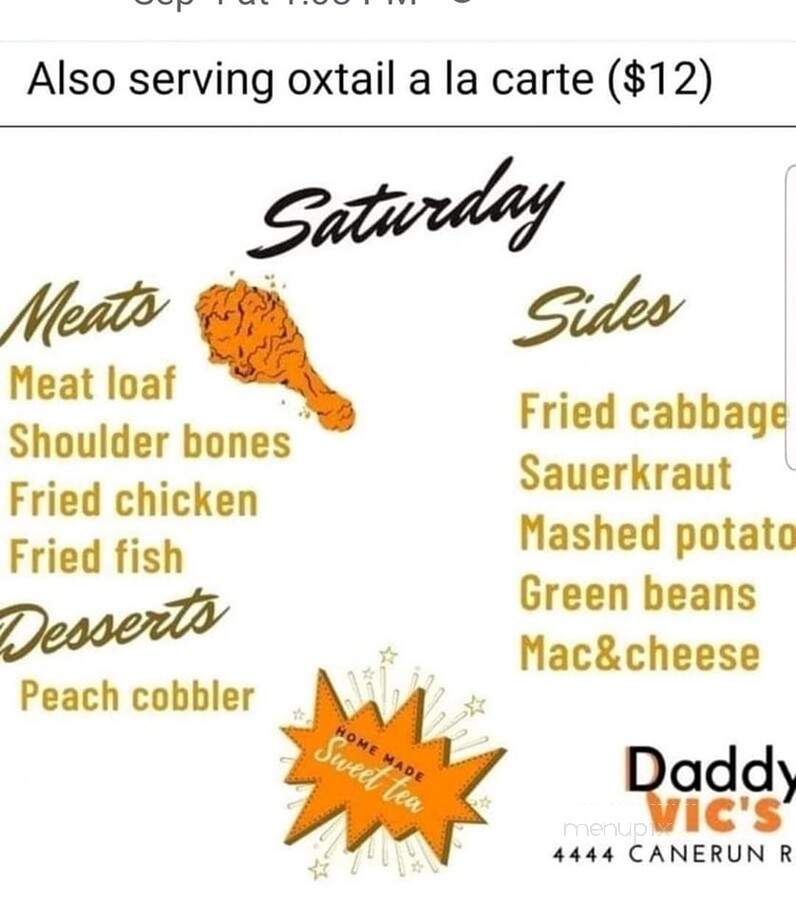 Daddy Vic's Soul Food - Louisville, KY