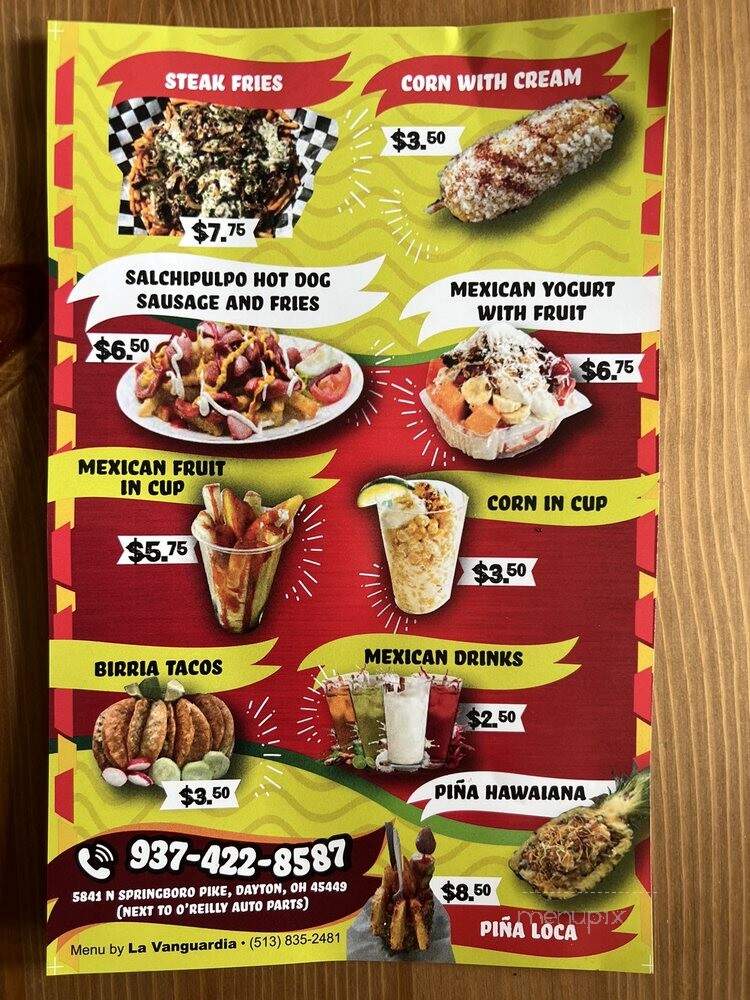 Mi Lindo Guadalajara - Dayton, OH menu_pic