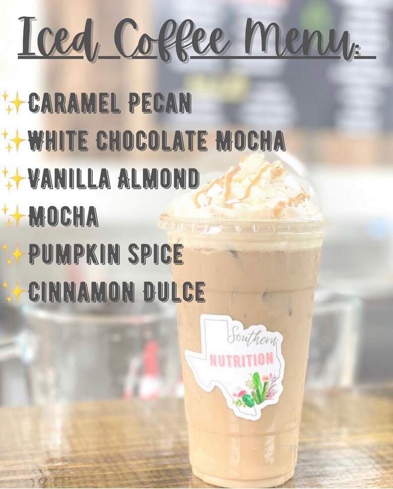 Southern Nutrition - La Porte, TX menu_pic