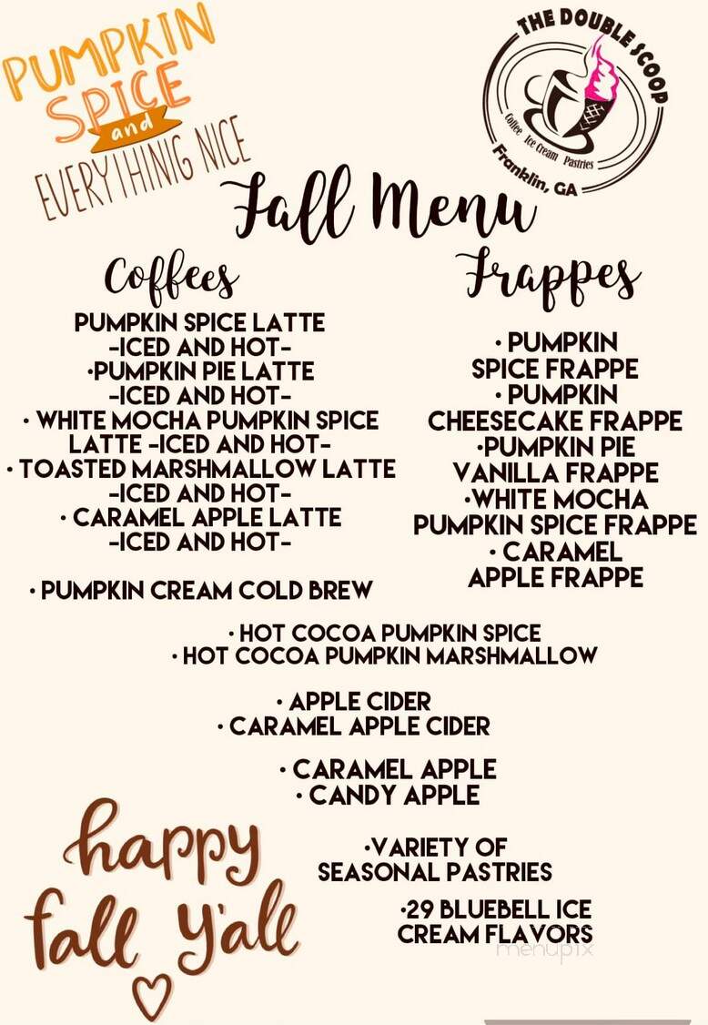 The Double Scoop - Franklin, GA menu_pic