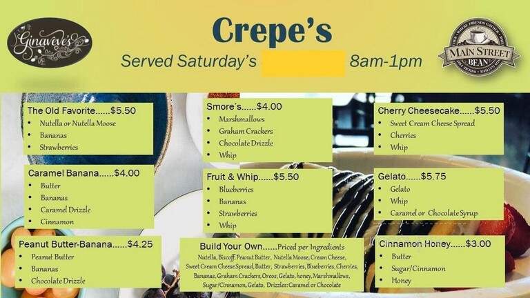 The Main Street Bean - Safford, AZ menu_pic