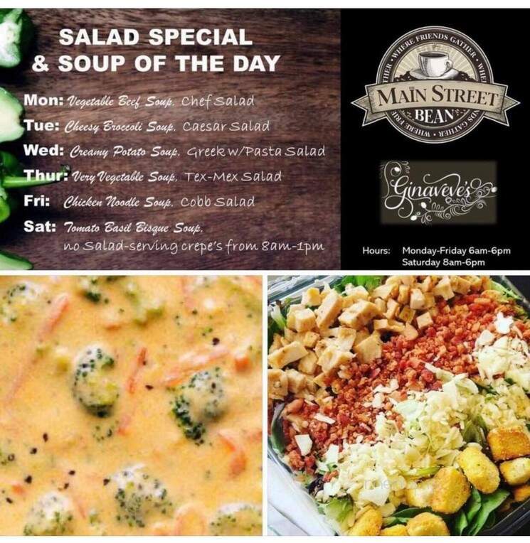 The Main Street Bean - Safford, AZ menu_pic