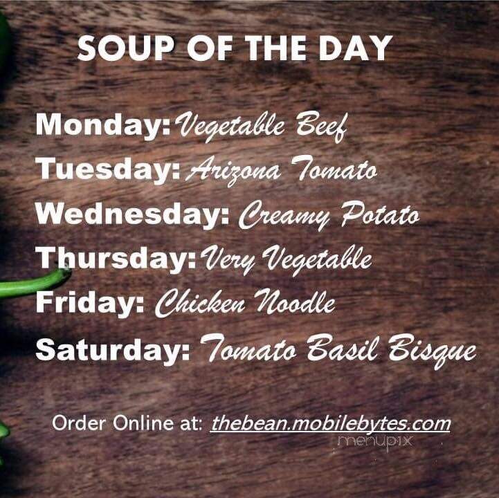 The Main Street Bean - Safford, AZ menu_pic